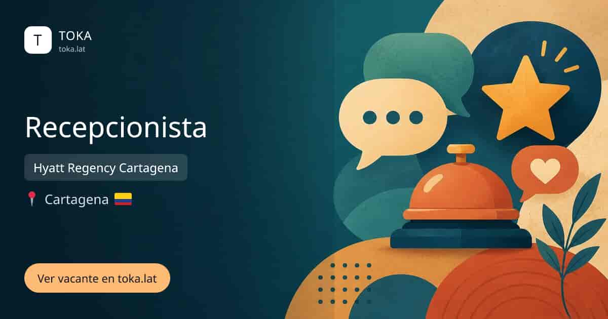 Vacante de Recepcionista en Cartagena, Colombia — Hyatt Regency Cartagena