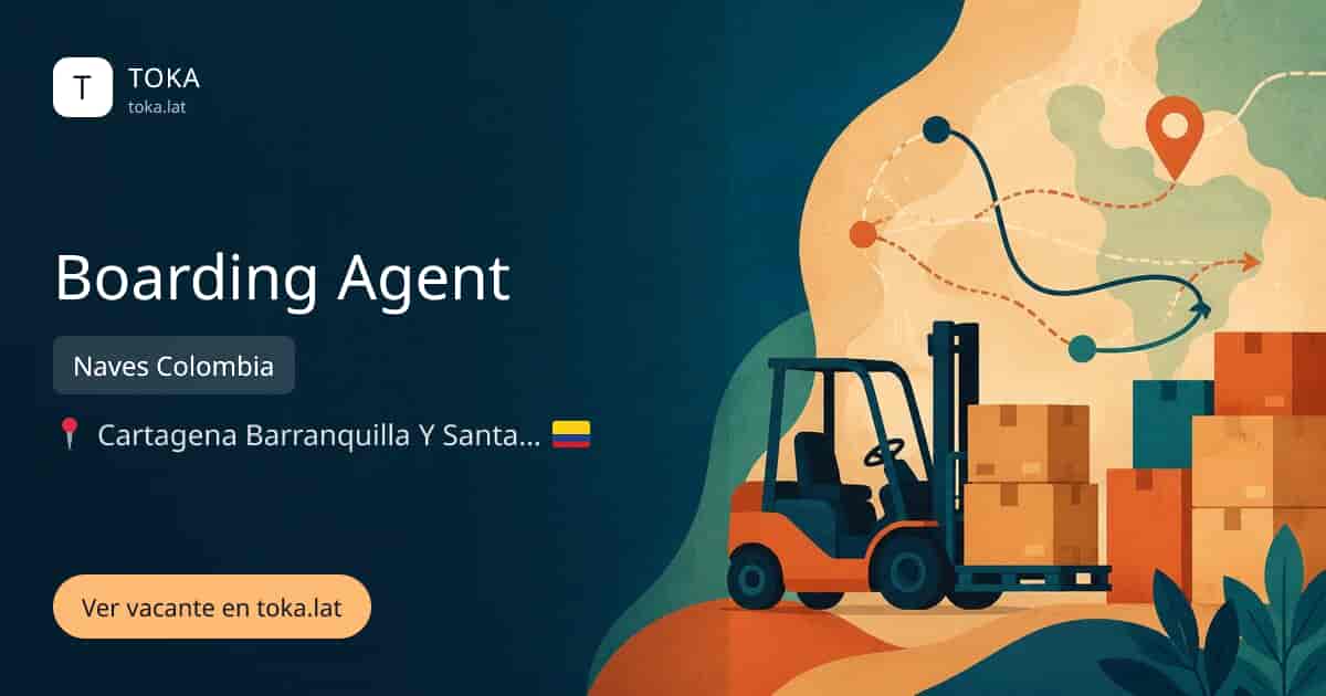Vacante de Boarding agent en Cartagena, Colombia — Naves Colombia
