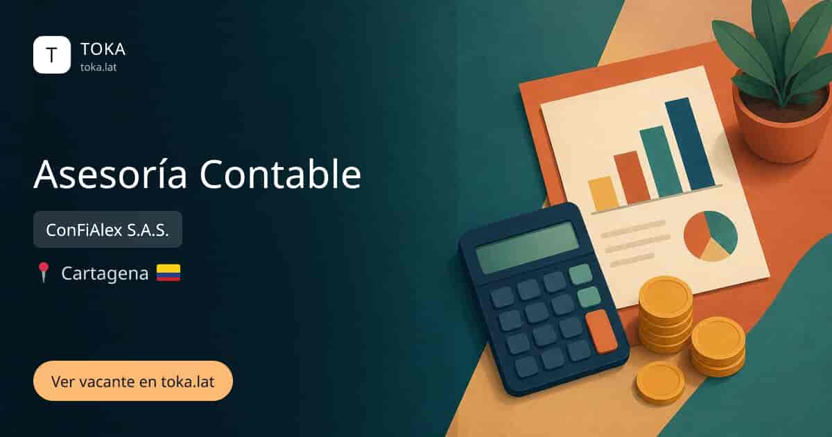 Vacante de Asesoría contable en Cartagena, Colombia — ConFiAlex S.A.S.