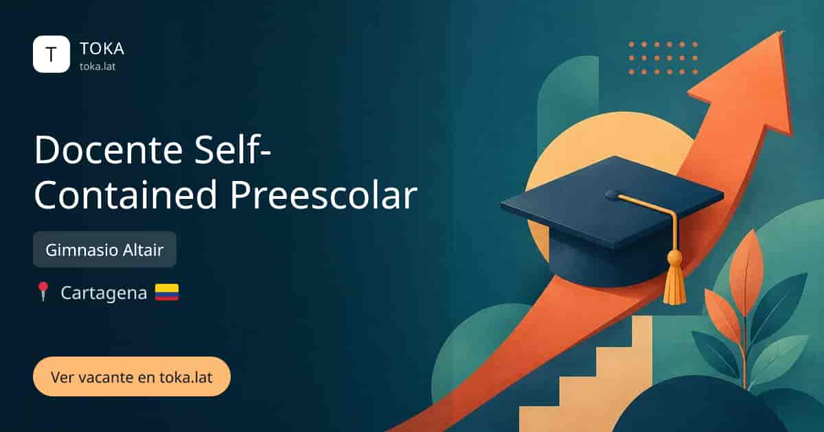 Vacante de Docente self-contained preescolar en Cartagena, Colombia — Gimnasio Altair