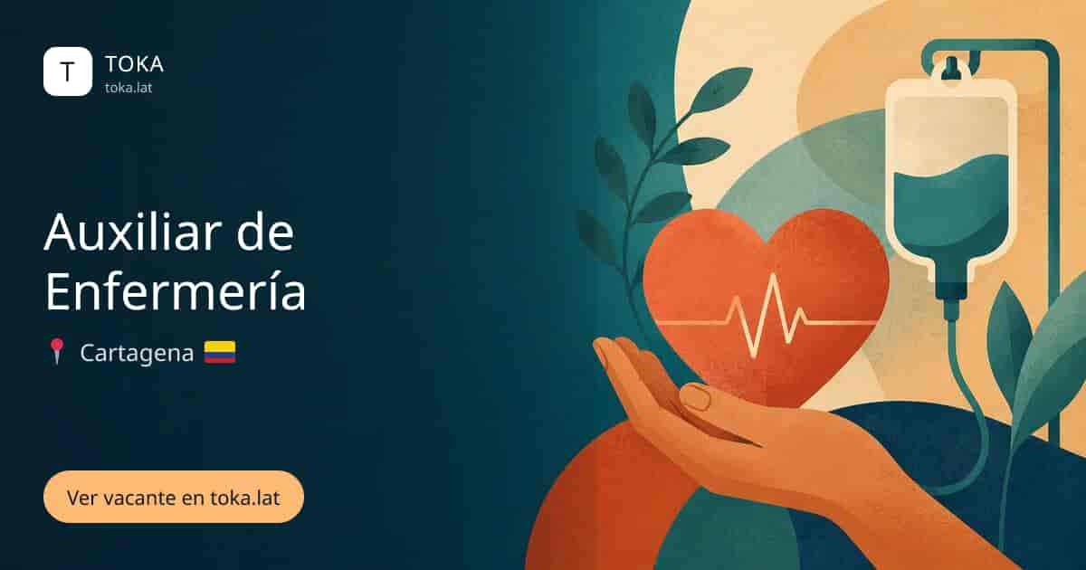 Vacante de Auxiliar de enfermería en Cartagena, Colombia