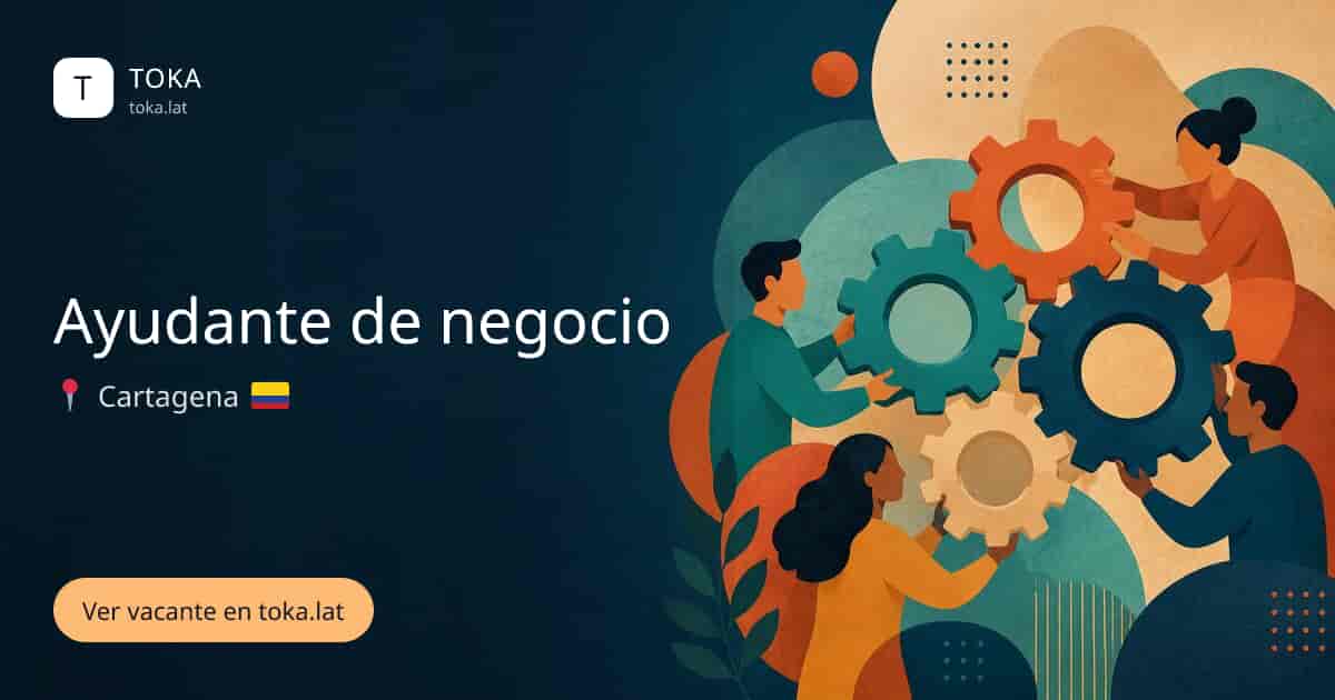 Vacante de Ayudante de negocio en Cartagena, Colombia