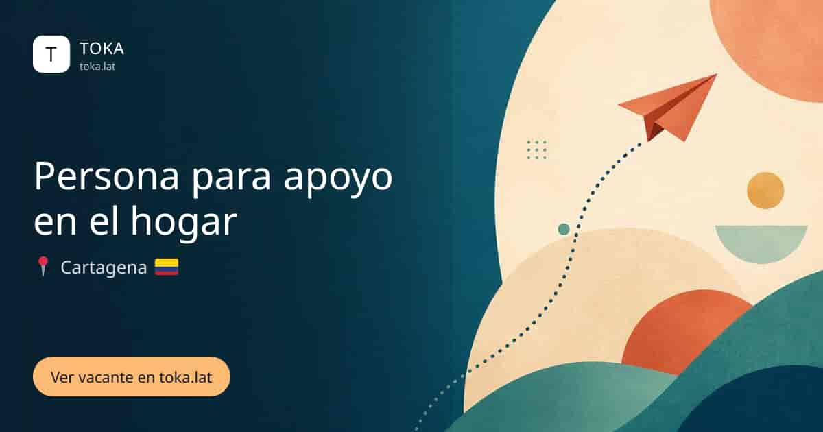 Vacante de Persona para apoyo en el hogar en Cartagena, Colombia