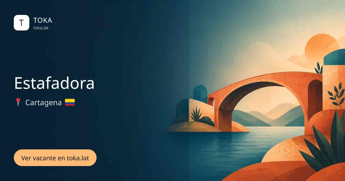 Vacante de Estafadora en Cartagena, Colombia