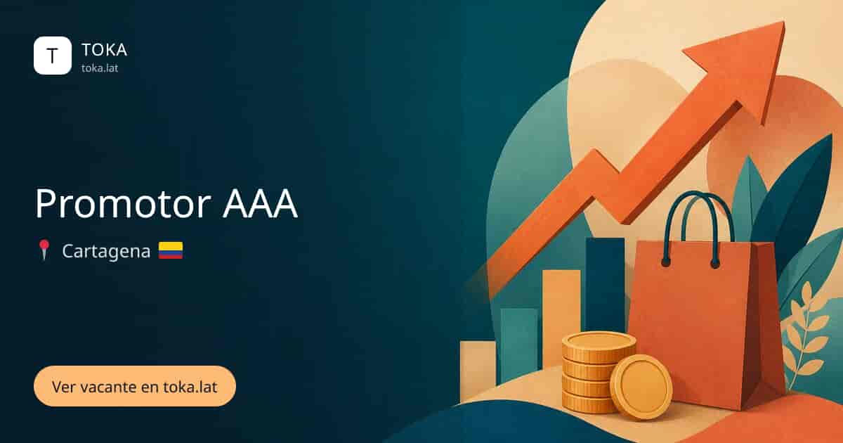 Vacante de Promotor aaa en Cartagena, Colombia