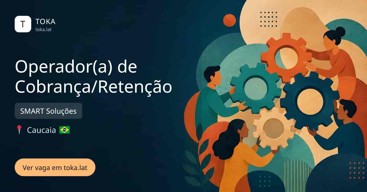 Vaga de Operador(a) de cobrança/retenção em Caucaia, Brasil — SMART Soluções