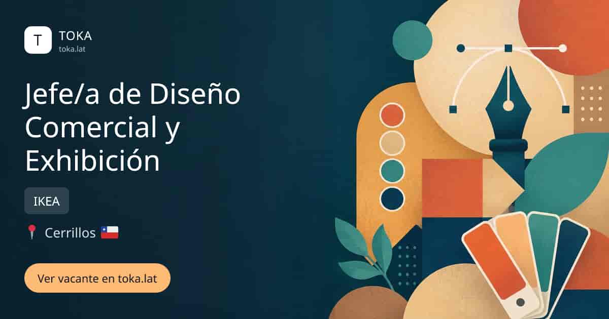 Vacante de Jefe/a de diseño comercial y exhibición en Cerrillos, Chile — IKEA