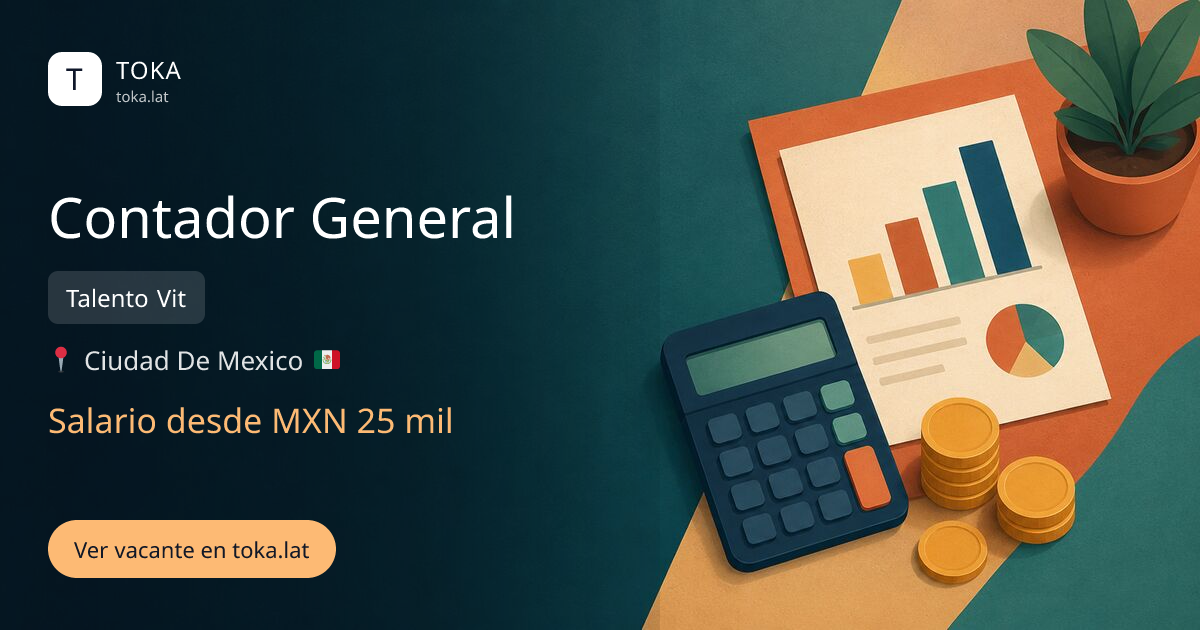 Vacante de Contador general en Ciudad de Mexico, Mexico — Talento Vit, salario desde MXN 25 mil