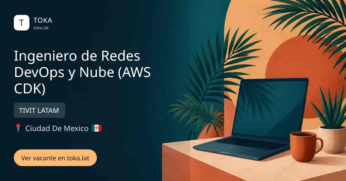 Vacante de Ingeniero de redes devops y nube (aws cdk) en Ciudad de Mexico, Mexico — TIVIT LATAM