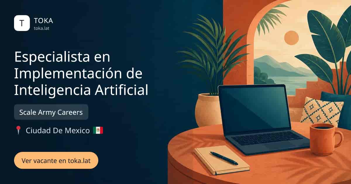 Vacante de Especialista en implementación de inteligencia artificial en Ciudad de Mexico, Mexico — Scale Army Careers
