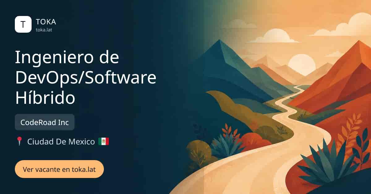 Vacante de Ingeniero de devops/software híbrido en Ciudad de Mexico, Mexico — CodeRoad Inc