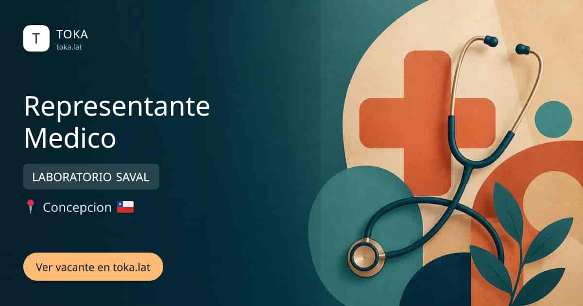 Vacante de Representante medico en Concepcion, Chile — LABORATORIO SAVAL