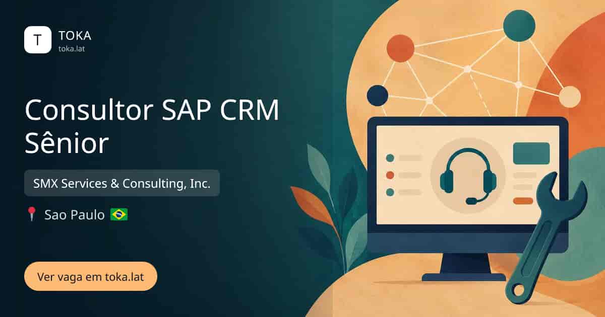 Vaga de Consultor sap crm sênior em Sao Paulo, Brasil — SMX Services & Consulting, Inc.