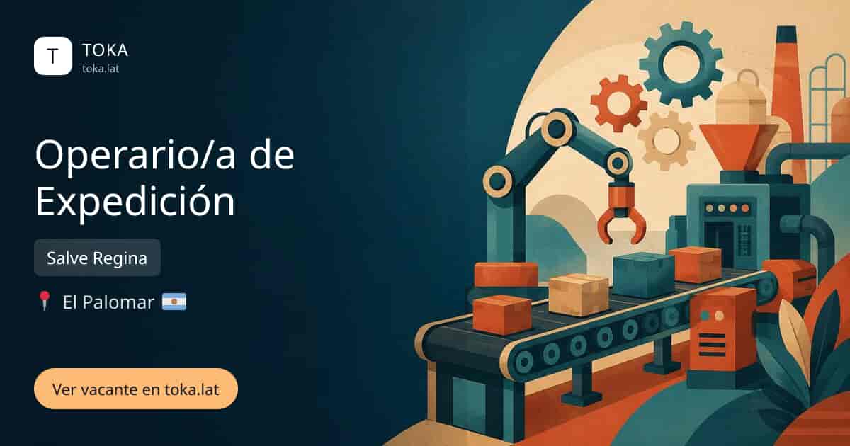 Vacante de Operario/a de expedición en El Palomar, Argentina — Salve Regina