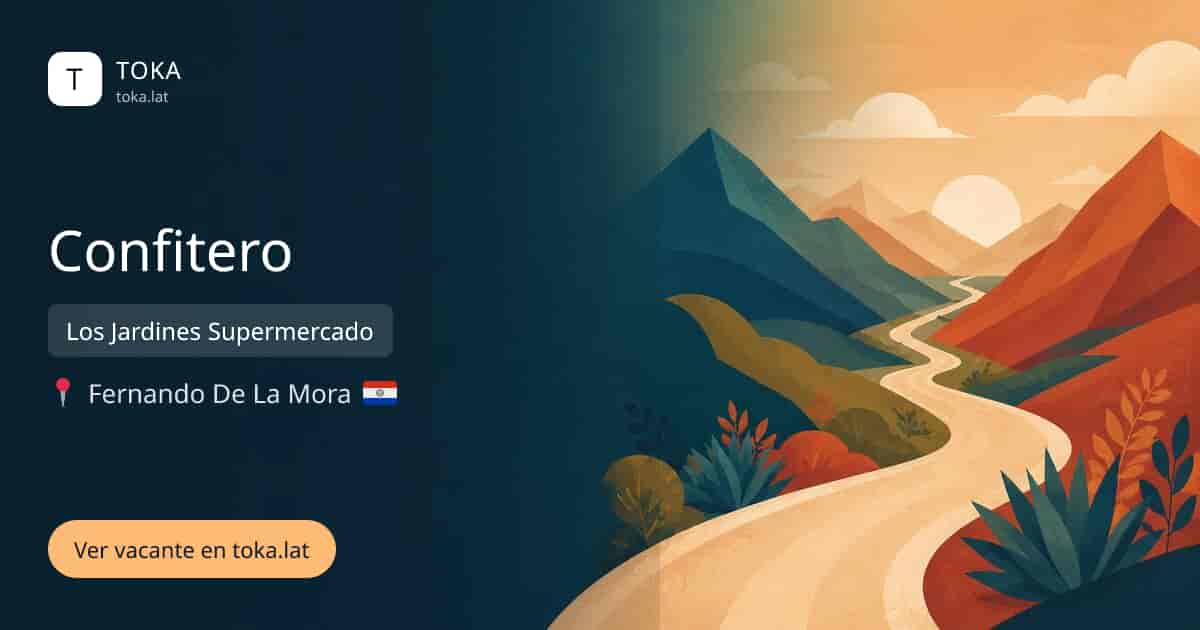 Vacante de Confitero en Fernando de la Mora, Paraguay — Los Jardines Supermercado