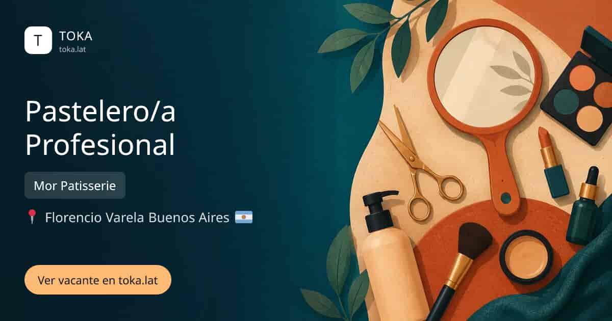 Vacante de Pastelero/a profesional en Buenos Aires, Argentina — Mor Patisserie