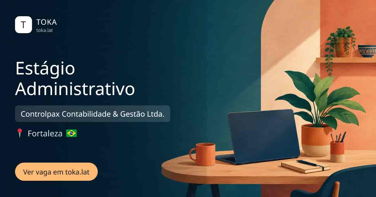Vaga de Estágio administrativo em Fortaleza, Brasil — Controlpax Contabilidade & Gestão Ltda.