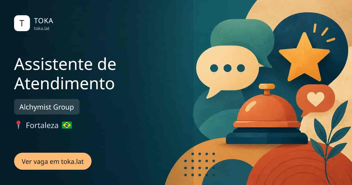 Vaga de Assistente de atendimento em Fortaleza, Brasil — Alchymist Group