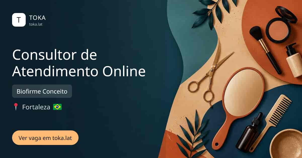 Vaga de Consultor de atendimento online em Fortaleza, Brasil — Biofirme Conceito