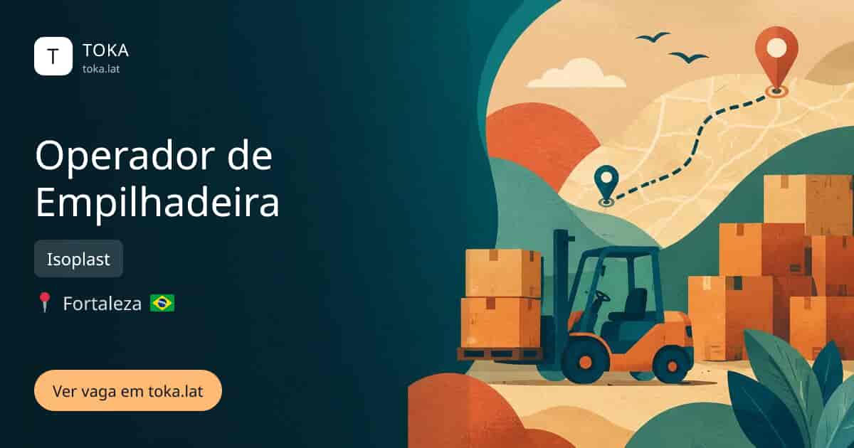 Vaga de Operador de empilhadeira em Fortaleza, Brasil — Isoplast