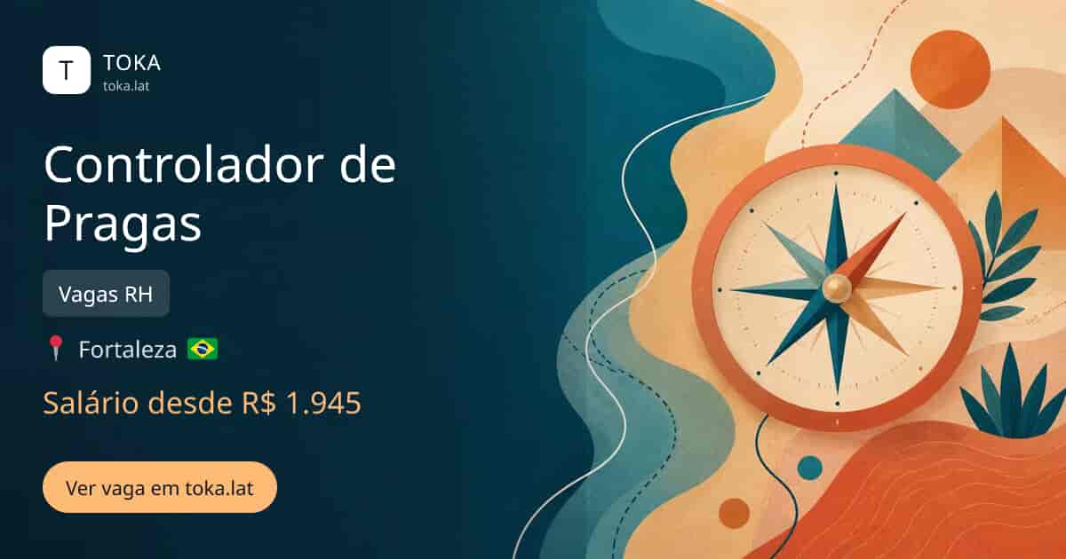 Vaga de Controlador de pragas em Fortaleza, Brasil — Vagas RH, salário desde R$ 1.945