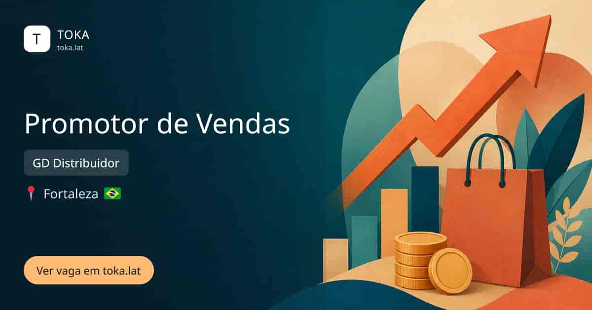 Vaga de Promotor de vendas em Fortaleza, Brasil — GD Distribuidor