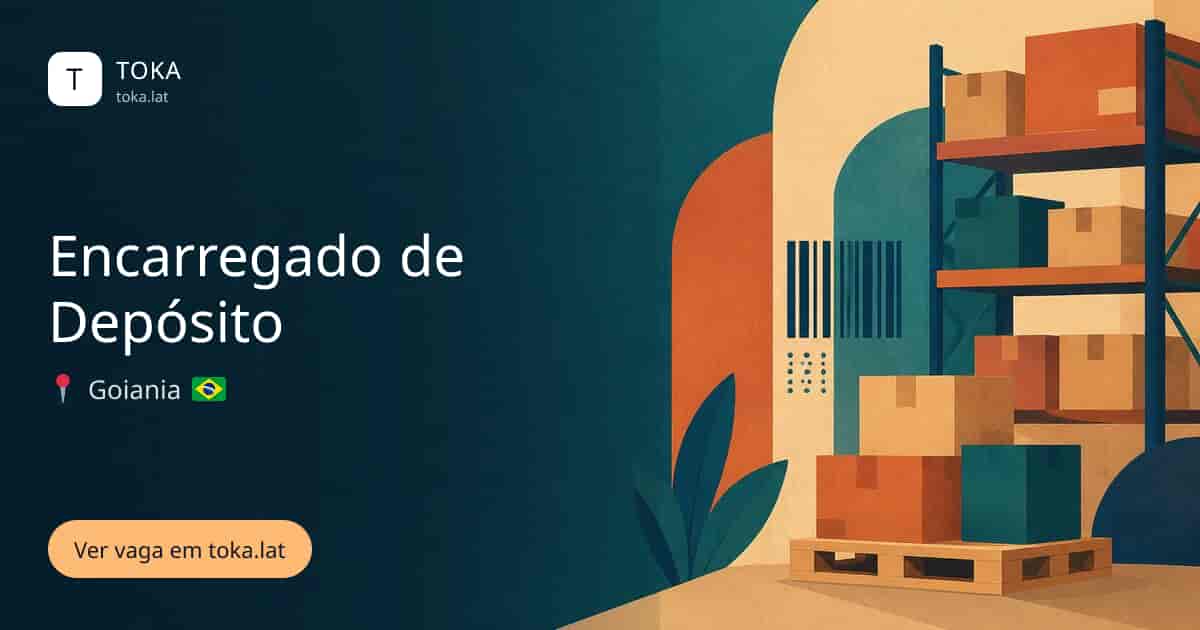 Vaga de Encarregado de depósito em Goiania, Brasil