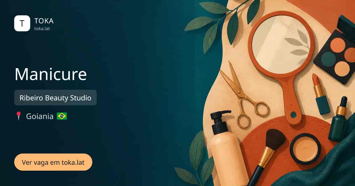 Vaga de Manicure em Goiania, Brasil — Ribeiro Beauty Studio