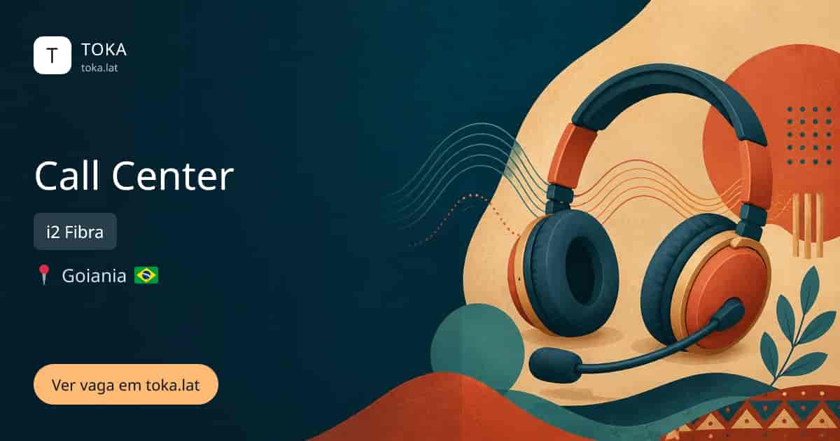 Vaga de Call center em Goiania, Brasil — i2 Fibra