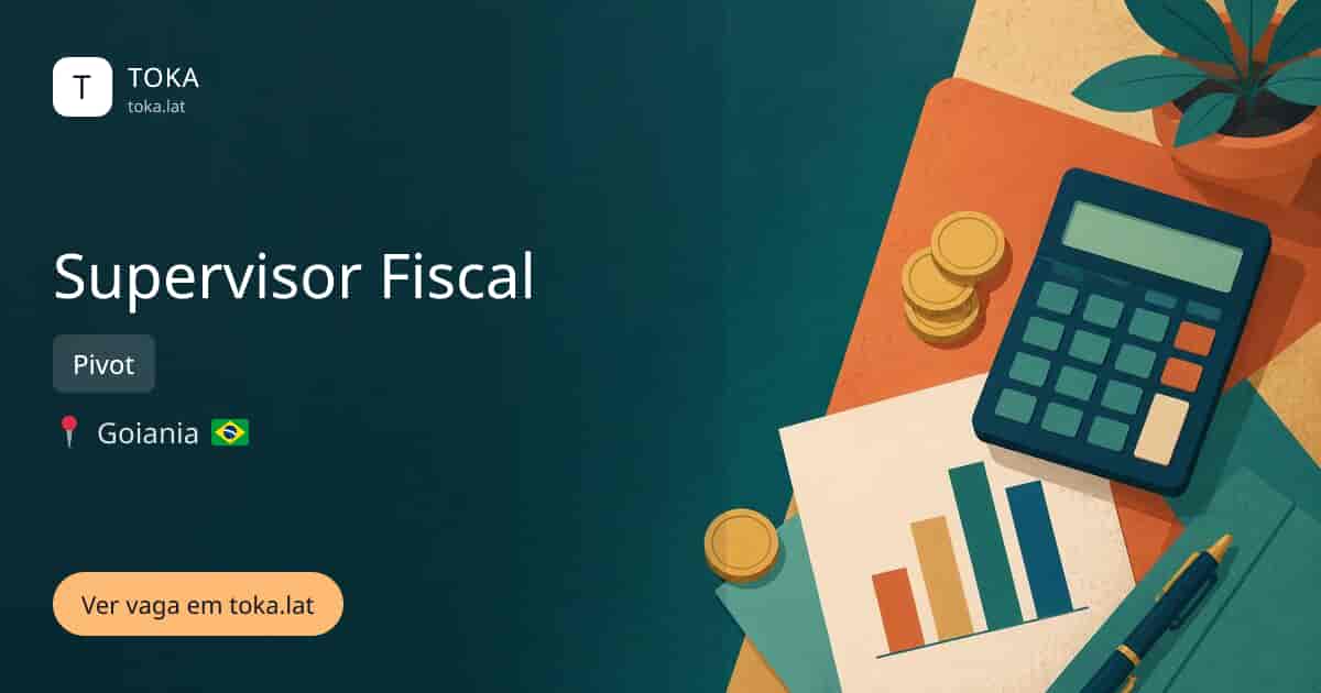 Vaga de Supervisor fiscal em Goiania, Brasil — Pivot