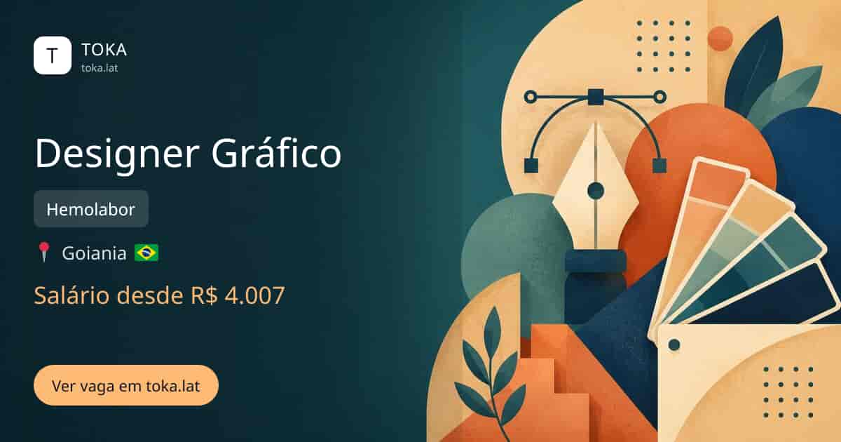 Vaga de Designer gráfico em Goiania, Brasil — Hemolabor, salário desde R$ 4.007