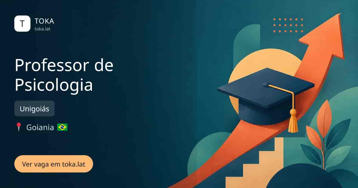 Vaga de Professor de psicologia em Goiania, Brasil — Unigoiás