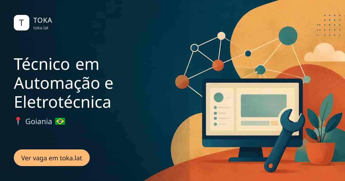Vaga de Técnico em automação e eletrotécnica em Goiania, Brasil