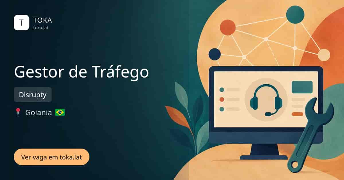 Vaga de Gestor de tráfego em Goiania, Brasil — Disrupty