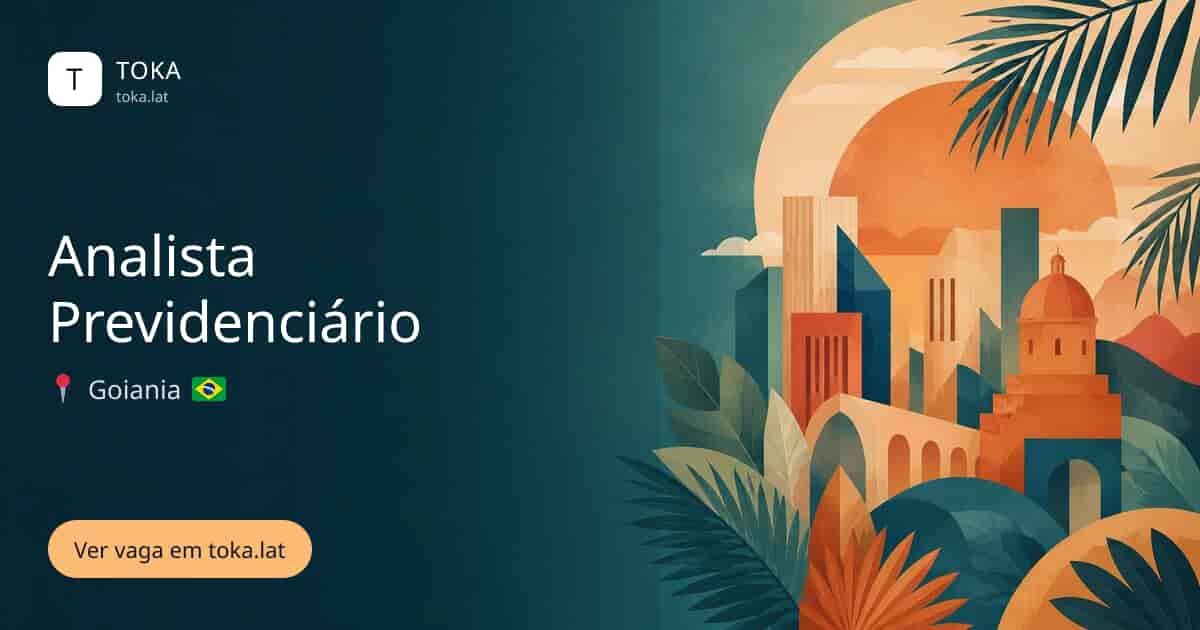 Vaga de Analista previdenciário em Goiania, Brasil