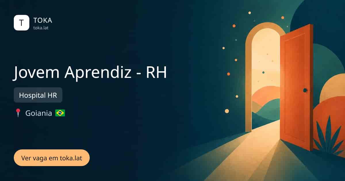 Vaga de Jovem aprendiz - rh em Goiania, Brasil — Hospital HR