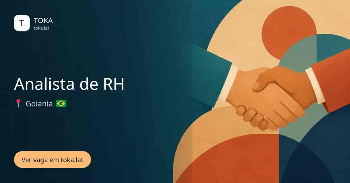Vaga de Analista de rh em Goiania, Brasil