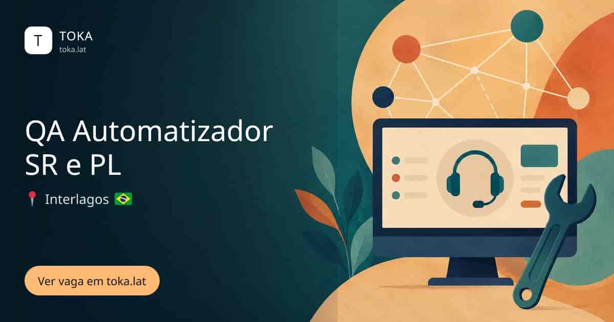 Vaga de Qa automatizador sr e pl em Sao Paulo, Brasil
