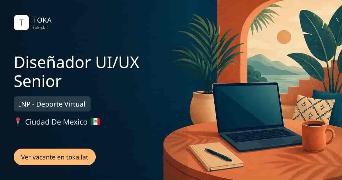 Vacante de Diseñador ui/ux senior en Ciudad de Mexico, Mexico — INP - Deporte Virtual