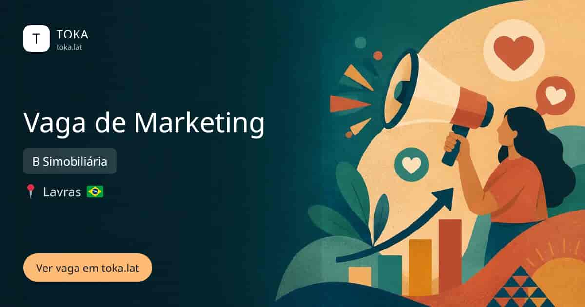 Vaga de Vaga de marketing em Lavras, Brasil — B Simobiliária