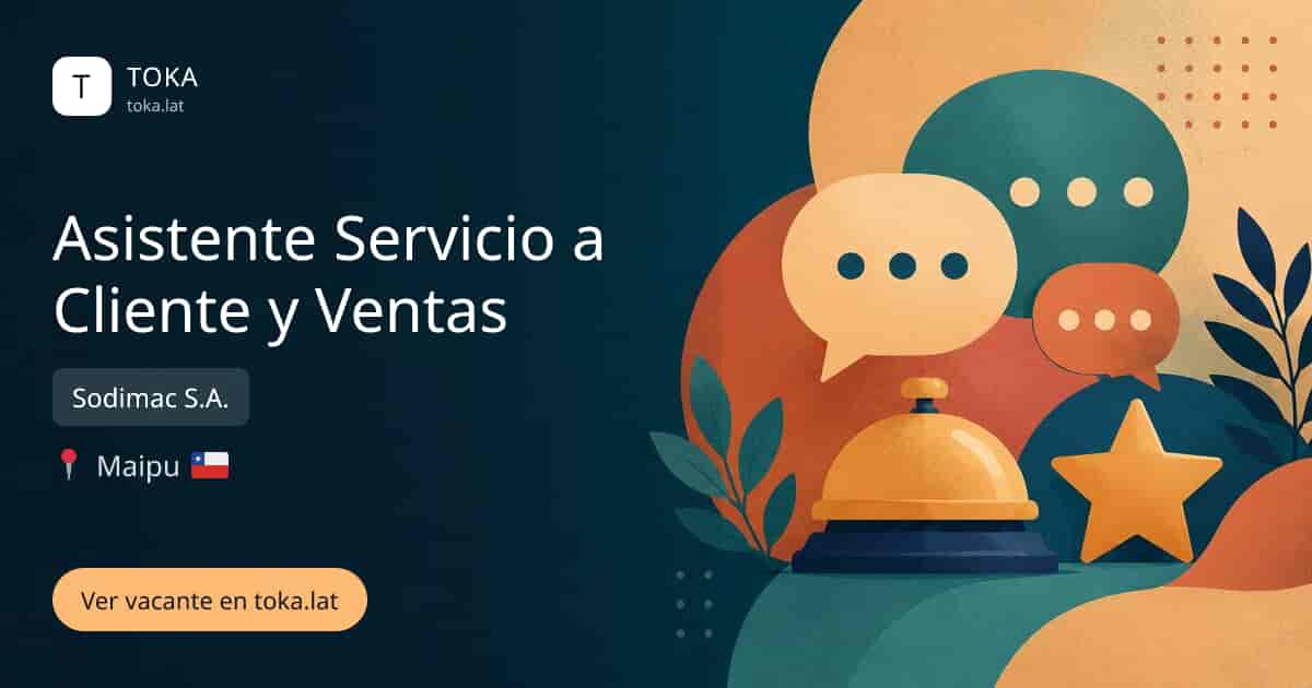 Vacante de Asistente servicio a cliente y ventas en Maipú, Chile — Sodimac S.A.