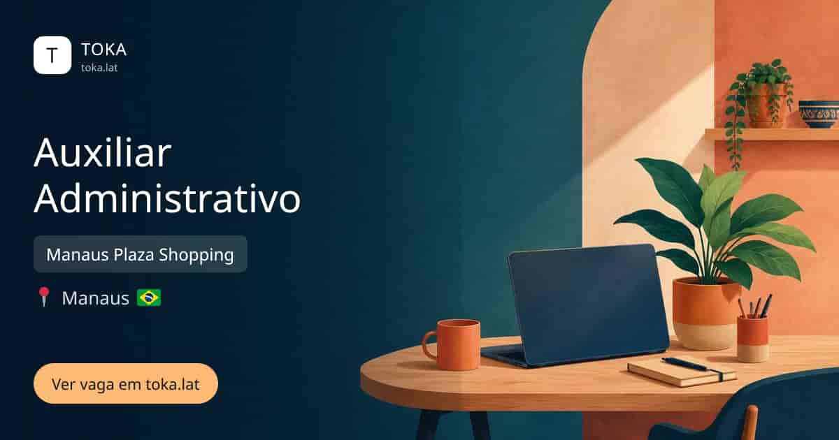 Vaga de Auxiliar administrativo em Manaus, Brasil — Manaus Plaza Shopping