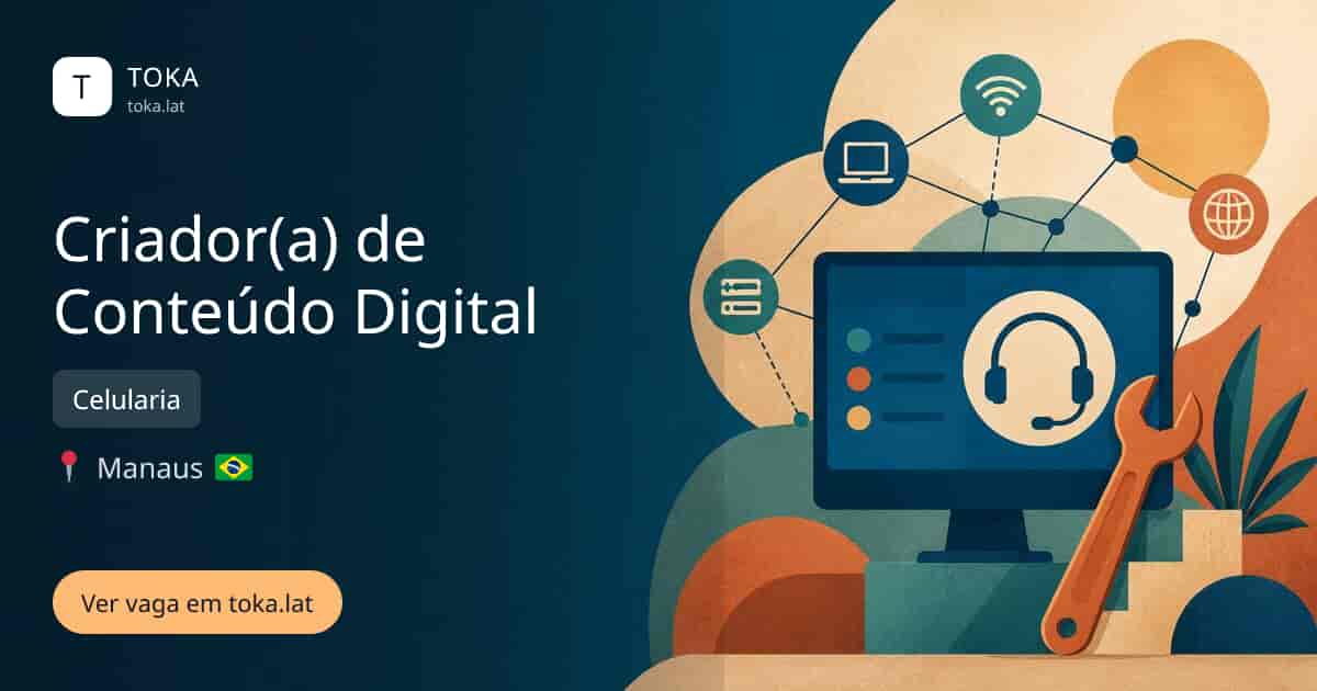 Vaga de Criador(a) de conteúdo digital em Manaus, Brasil — Celularia