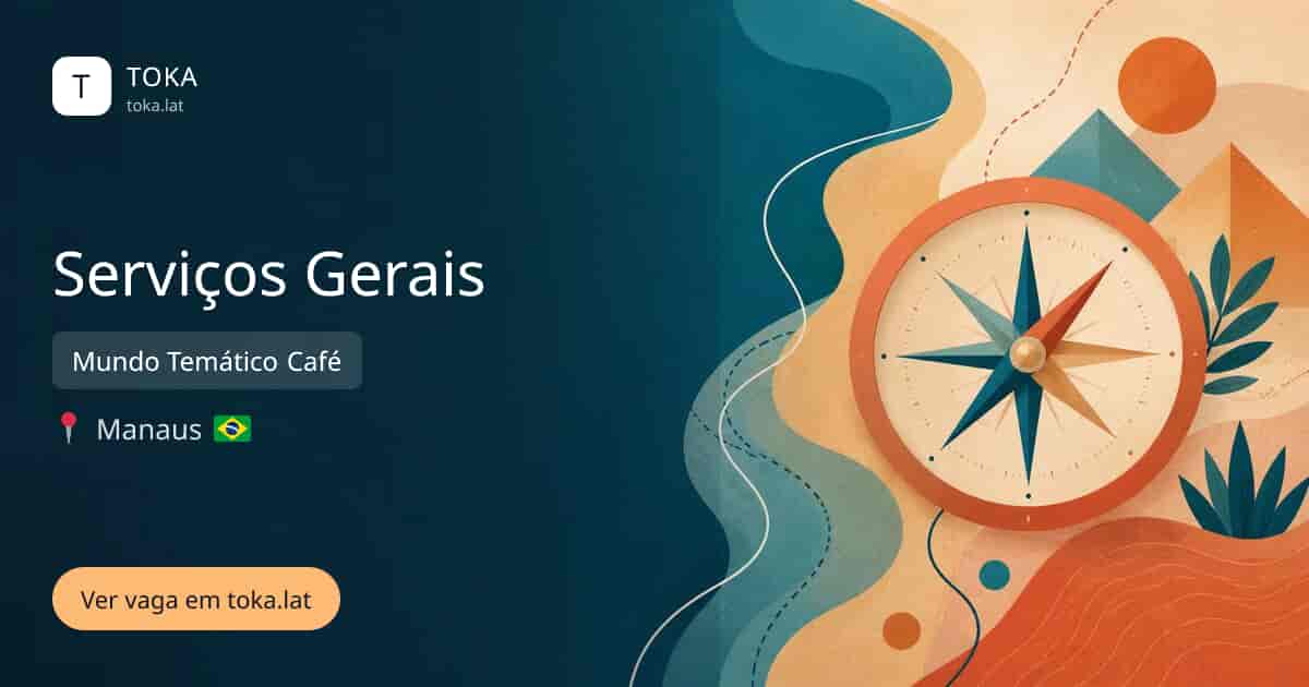 Vaga de Serviços gerais em Manaus, Brasil — Mundo Temático Café