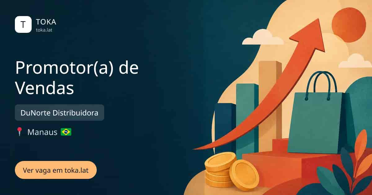 Vaga de Promotor(a) de vendas em Manaus, Brasil — DuNorte Distribuidora