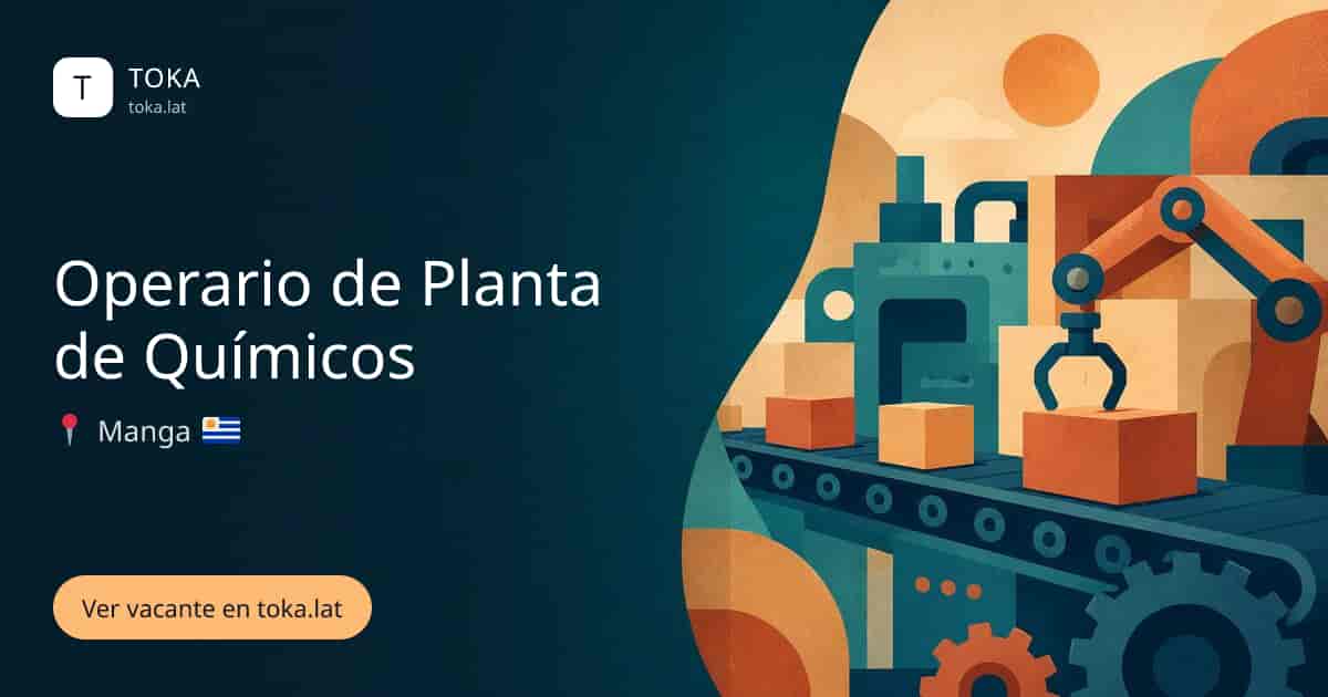Vacante de Operario de planta de químicos en Montevideo, Uruguay