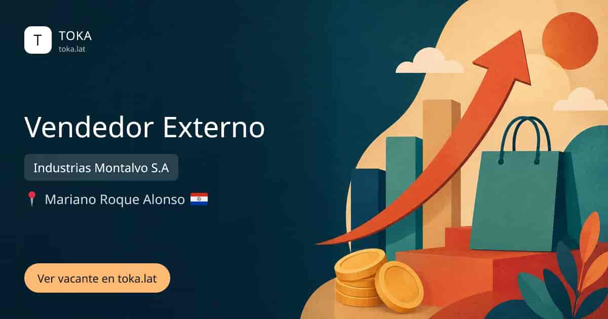 Vacante de Vendedor externo en Mariano Roque Alonso, Paraguay — Industrias Montalvo S.A