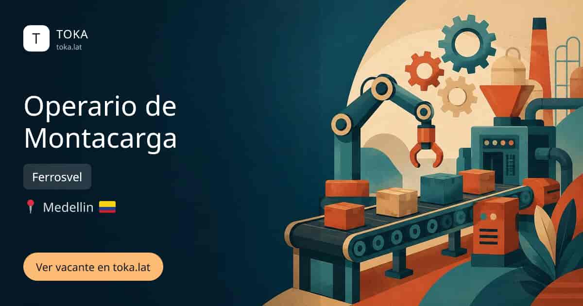 Vacante de Operario de montacarga en Medellin, Colombia — Ferrosvel