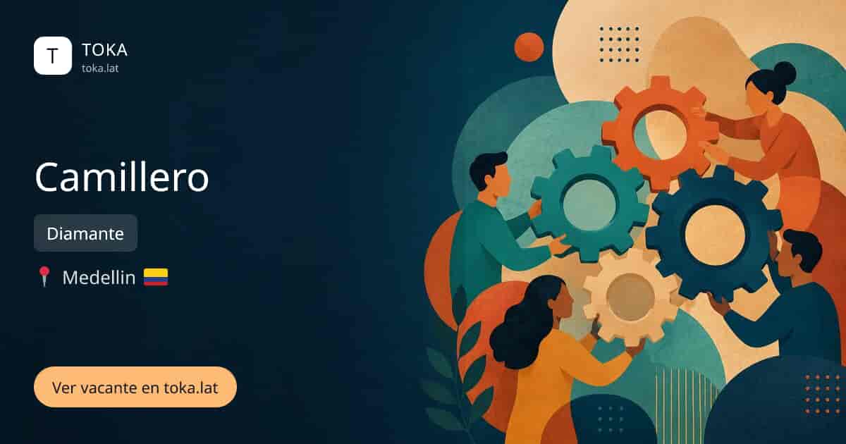 Vacante de Camillero en Medellin, Colombia — Diamante