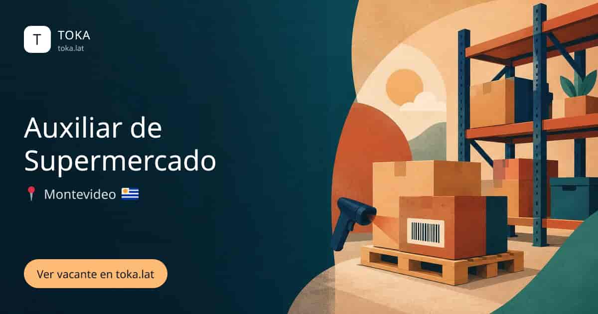 Vacante de Auxiliar de supermercado en Montevideo, Uruguay